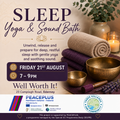 Sleep Yoga and Sound Bath @ Well Worth It! Ederney/Kesh. Click on the image to book!