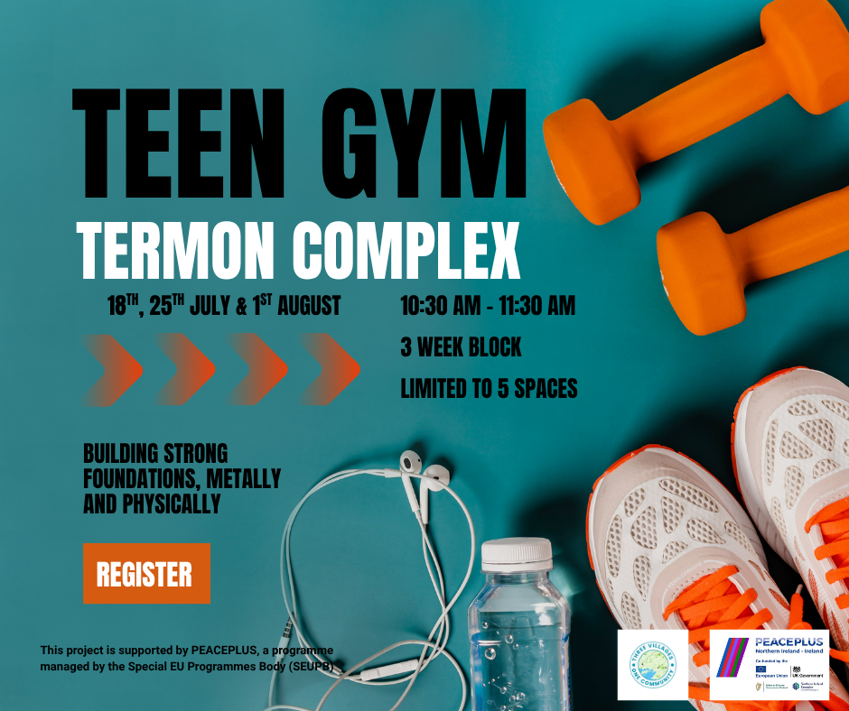Teen Gym Termon Centre | Ages 14–17 | 18th & 25th July & 1st August | 10:30am–11:30am